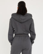 Core Klassieke Cropped Zip Hoodie