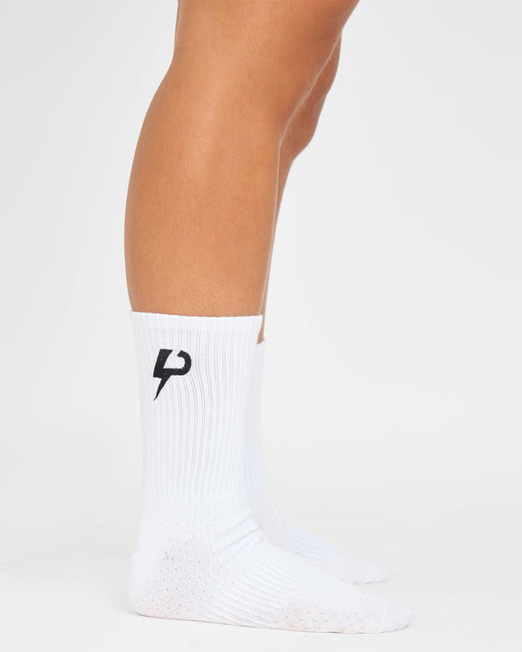 Hochwertige Crew-Socken mit besticktem Logo - hover image