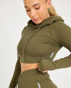 Felpa con cappuccio Lounge Cropped