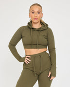 Felpa con cappuccio Lounge Cropped