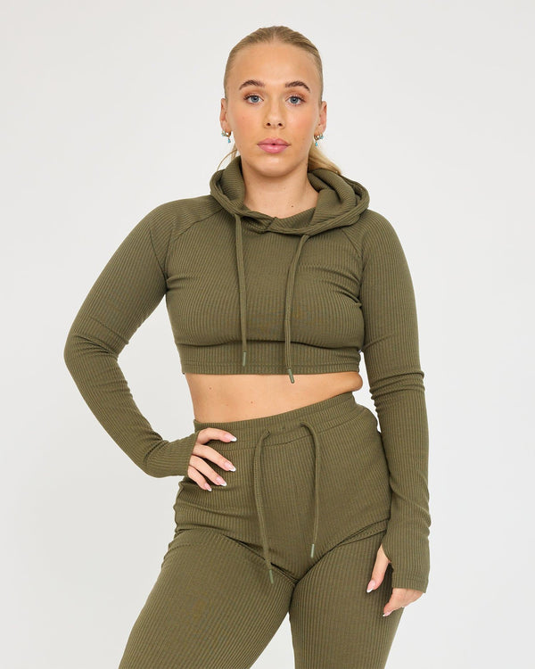 Sudadera con capucha Lounge Cropped