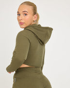 Felpa con cappuccio Lounge Cropped