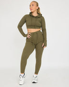 Felpa con cappuccio Lounge Cropped